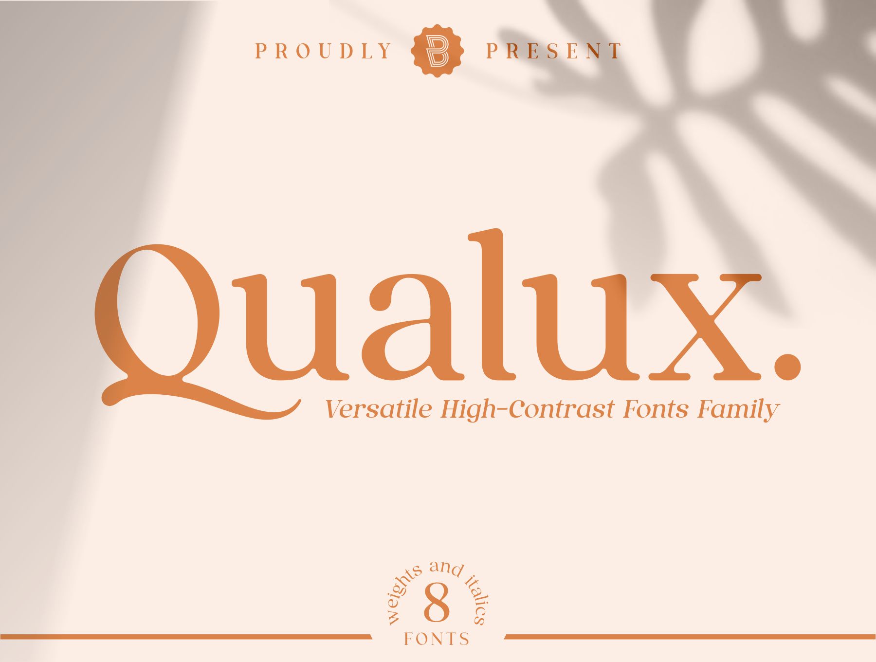 Qualux字体家族 Qualux Fonts Family otf格式-字体-到位啦UI